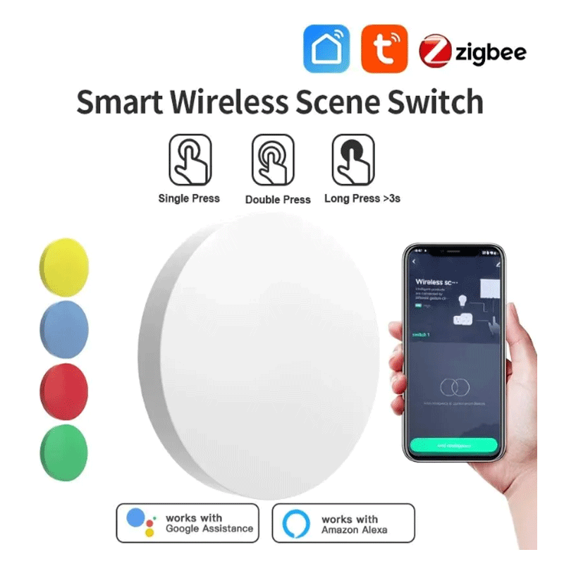 Tuya Smart Switch - Tuya ZigBee – bouton intelligent sans