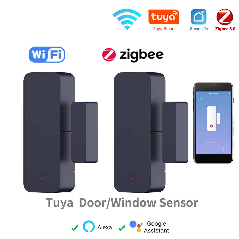 Smart Home Yale - Tuya Zigbee-Capteur de porte WiFi, capteur