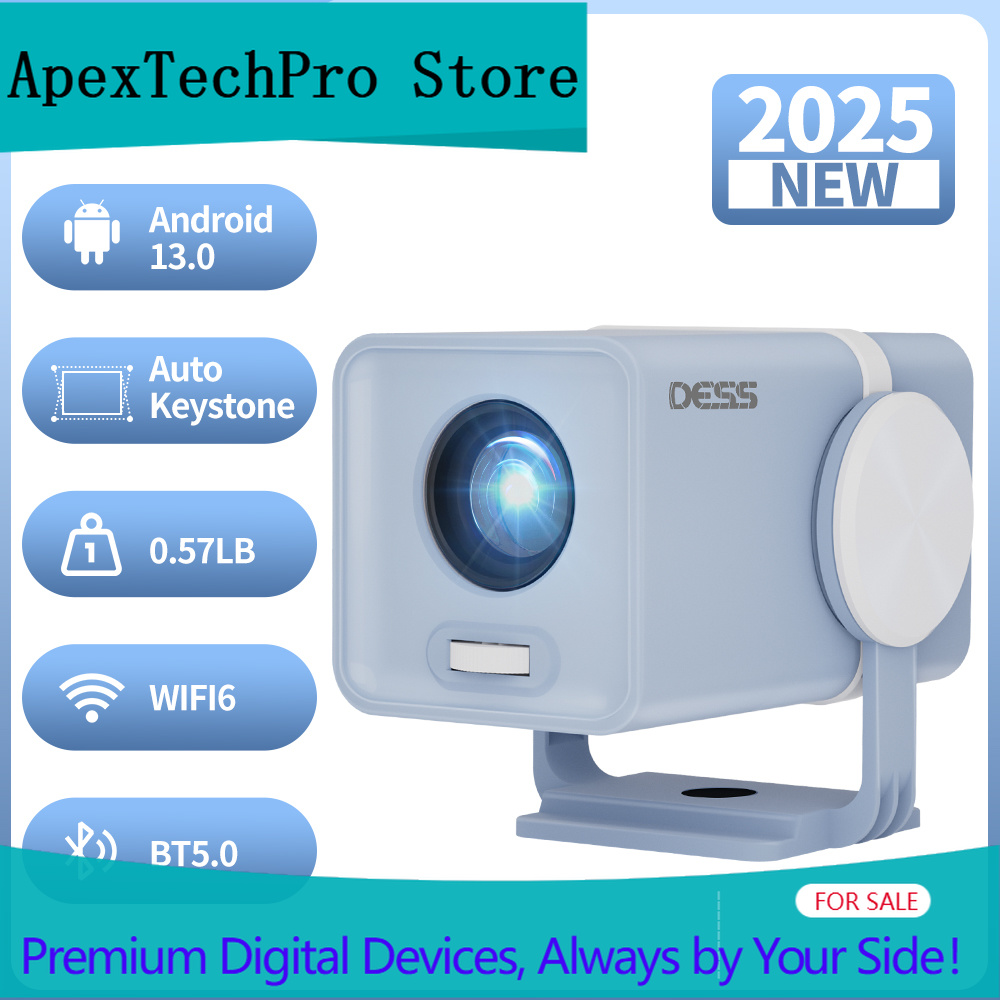 Smart Home X10 - Projecteur intelligent ApexTPDESS Android 13, résolution