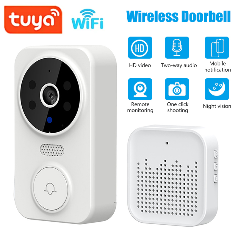 Smart Home Cctv - Sonnette vidéo intelligente WiFi, caméra à