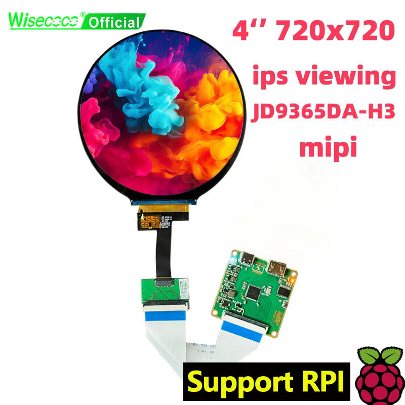 Smart Home Raspberry Pi - Wisecoco 4 pouces écran LCD rond