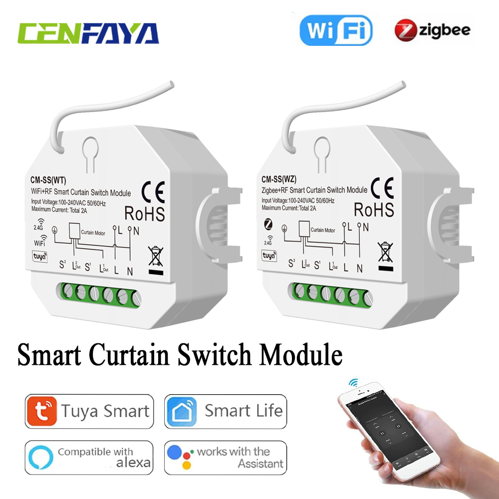 Tuya Smart Switch - Interrupteur de rideau intelligent pour volet
