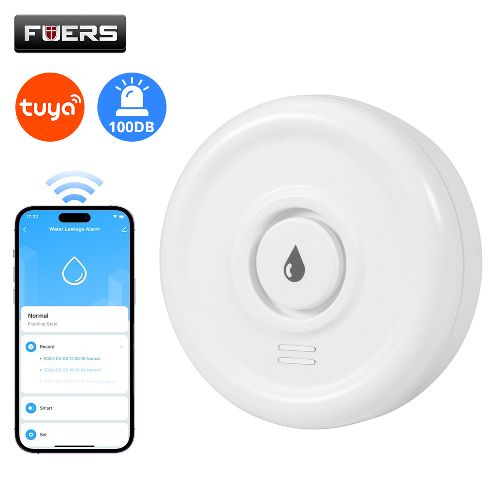 Smart Home Yale - Fuers-Détecteur de fuite d'eau, alarme domestique