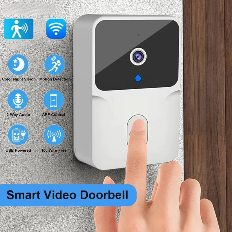 Smart Home Cctv - Sonnette vidéo WiFi pour maison intelligente,