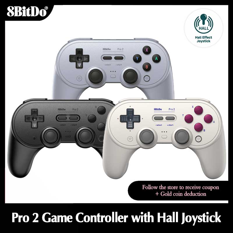 Smart Home Raspberry Pi - 8Bitdo-Manette de jeu Pro2 Bluetooth sans
