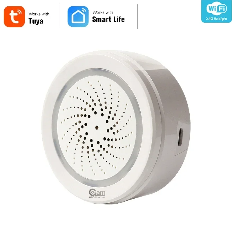 Smart Home Nas - NEO Coolcam – sirène d'alarme intelligente