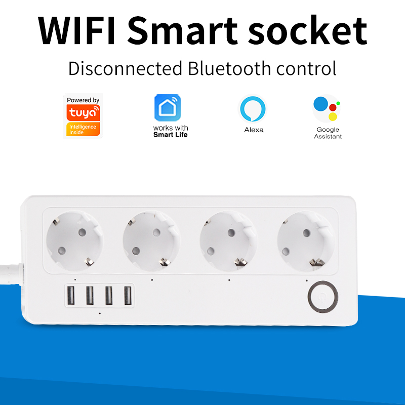 Smart Power Strip - SIXWGH Tuya rallonge intelligente prise WiFi