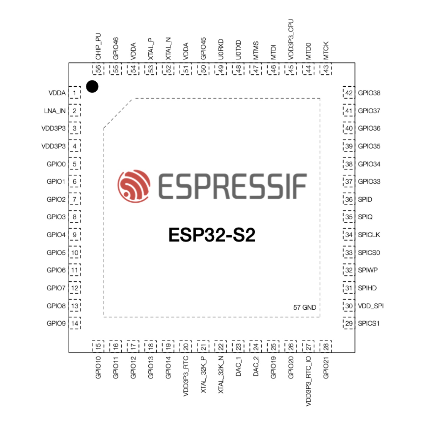Smart Home Nas - Module Wifi Esp32-S2 Espressif Qfn-567 802.