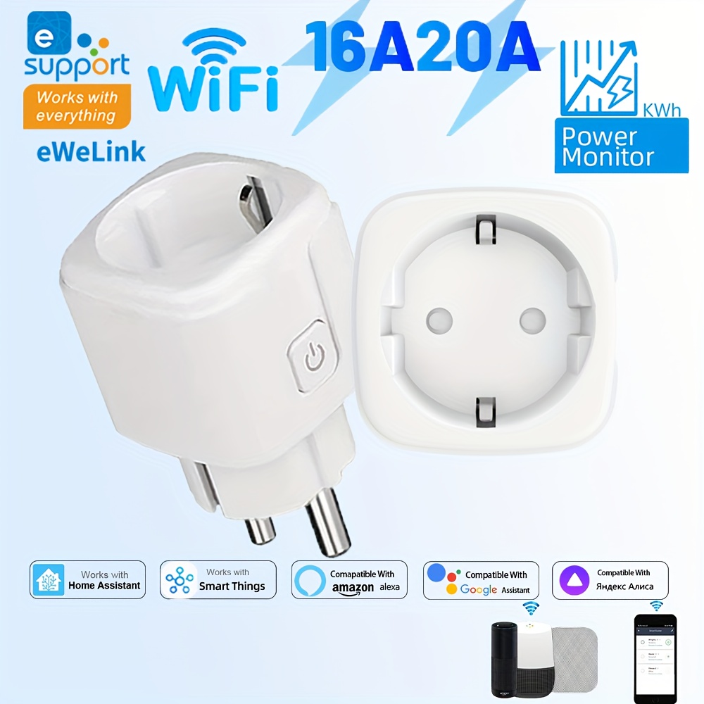Smart Home Yale - EWeLink prise WiFi intelligente télécommande ue/interrupteur