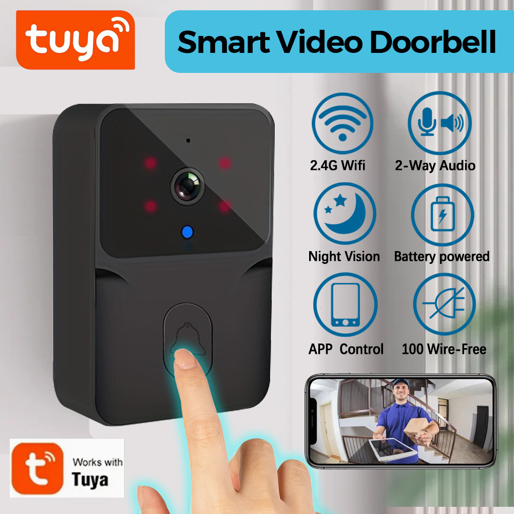 Smart Home Cctv - Sonnette vidéo intelligente sans fil Tuya,