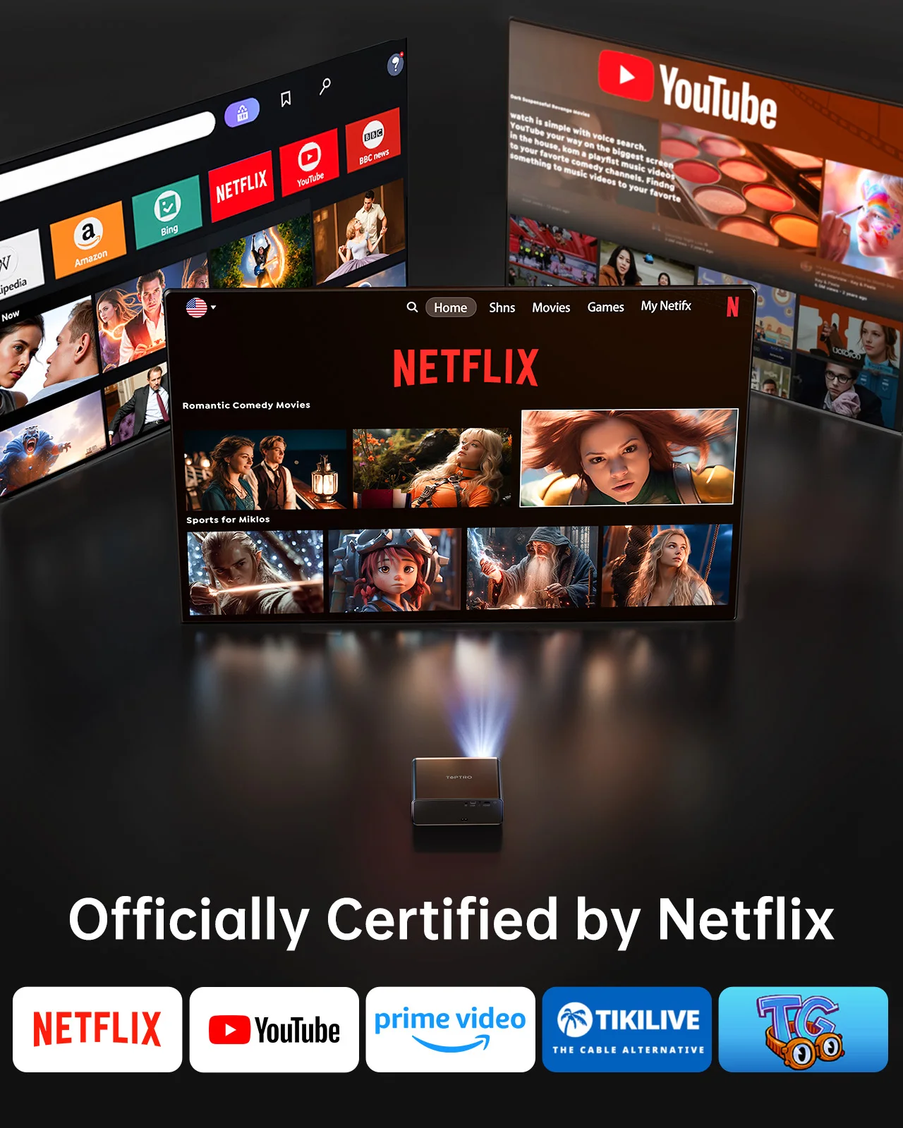 Projecteur ApexTPTOPTRO 4K 100 - Smart Home X10 avis et prix
