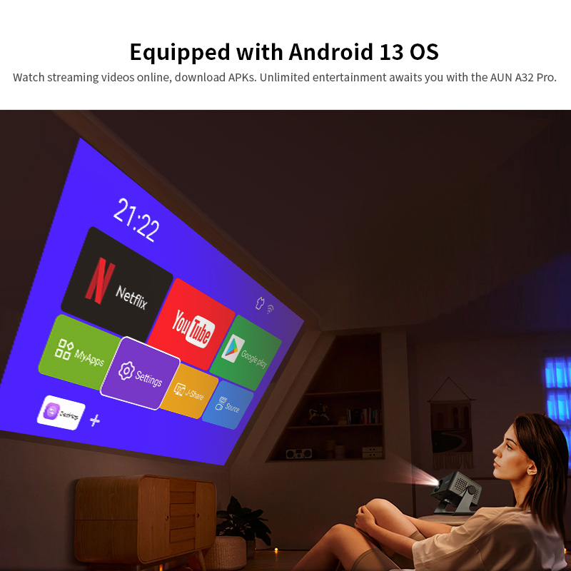 Projecteur Android AUN A32 Pro - Smart Home X10 avis et prix