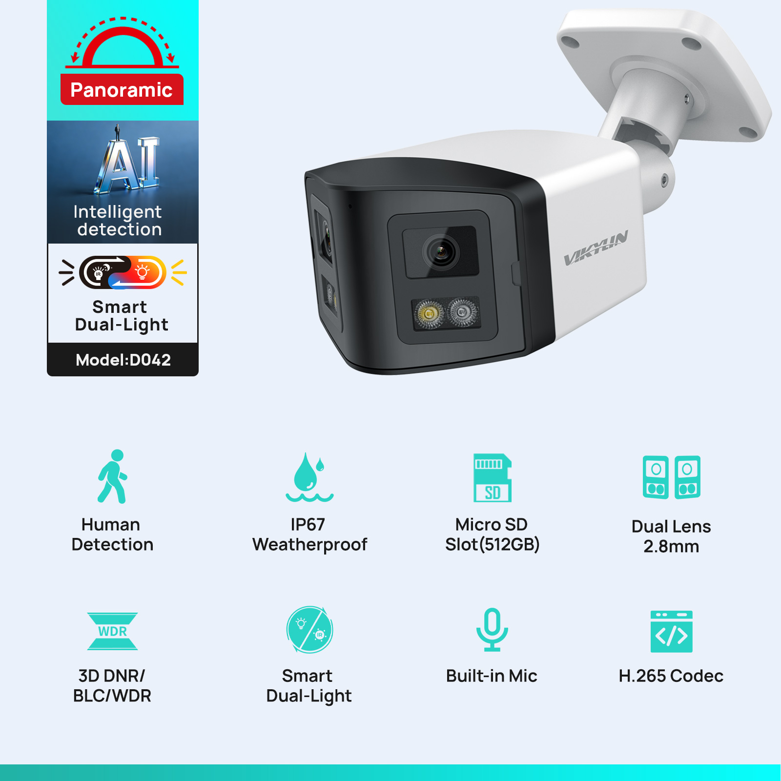 VIKYLIN 170 °   Caméra IP de s - Smart Home Nas avis et prix