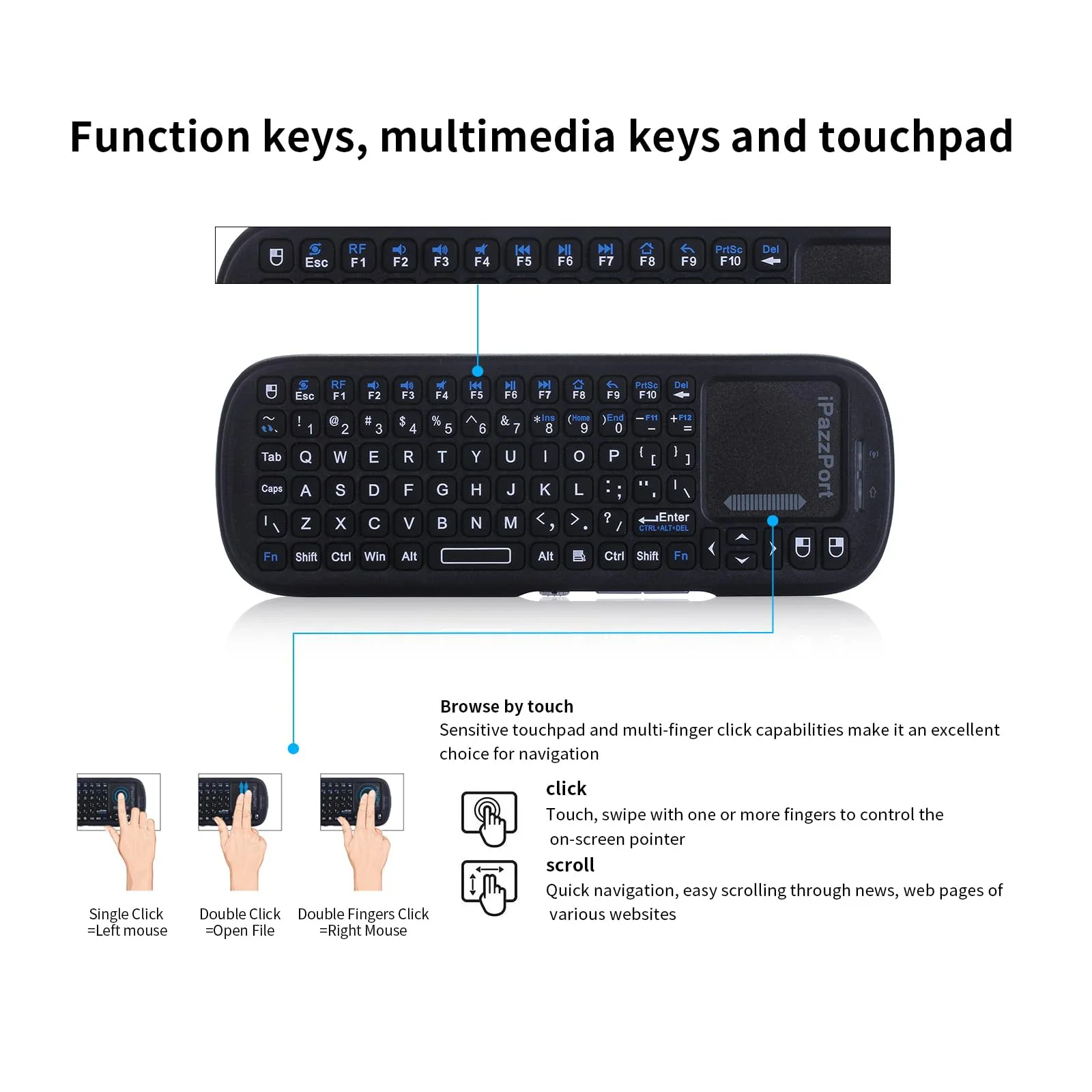 IPazzPort Mini clavier sans fi - Smart Home Raspberry Pi avis et prix