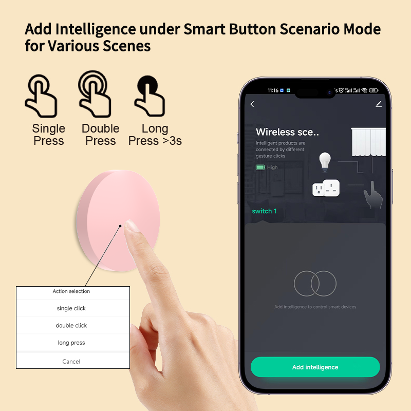 Bouton intelligent sans fil Zi - Smart Home Yale avis et prix