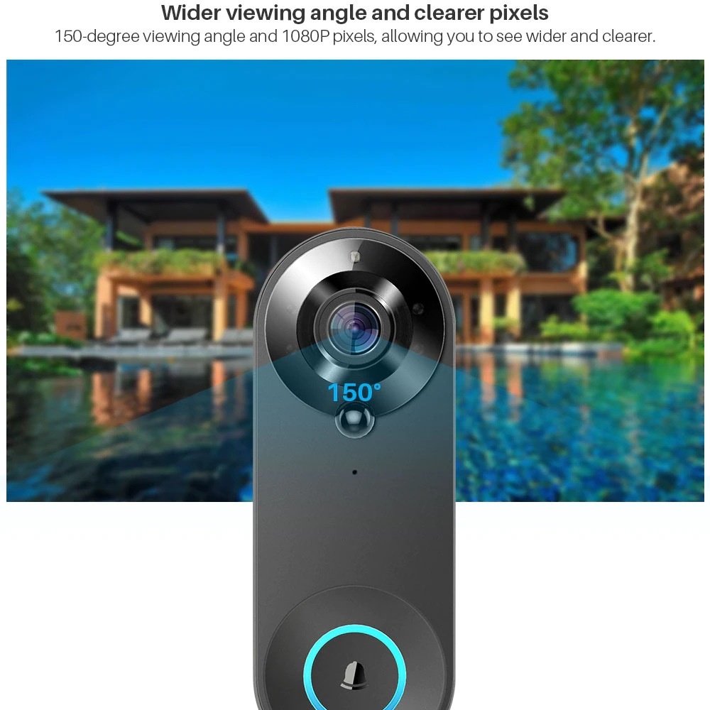 Tuya 1080P sans fil WIFI sonne - Smart Home Cctv avis et prix
