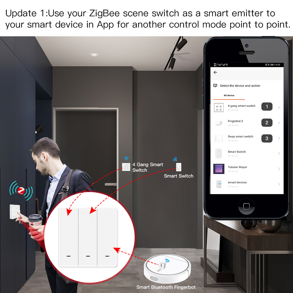 MOES Tuya ZigBee scène commuta - Tuya Smart Switch avis et prix
