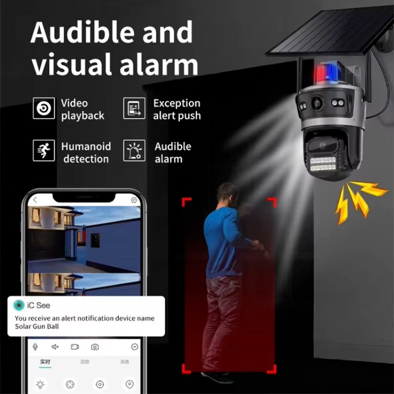 Caméra de surveillance solaire - Smart Home Cctv avis et prix
