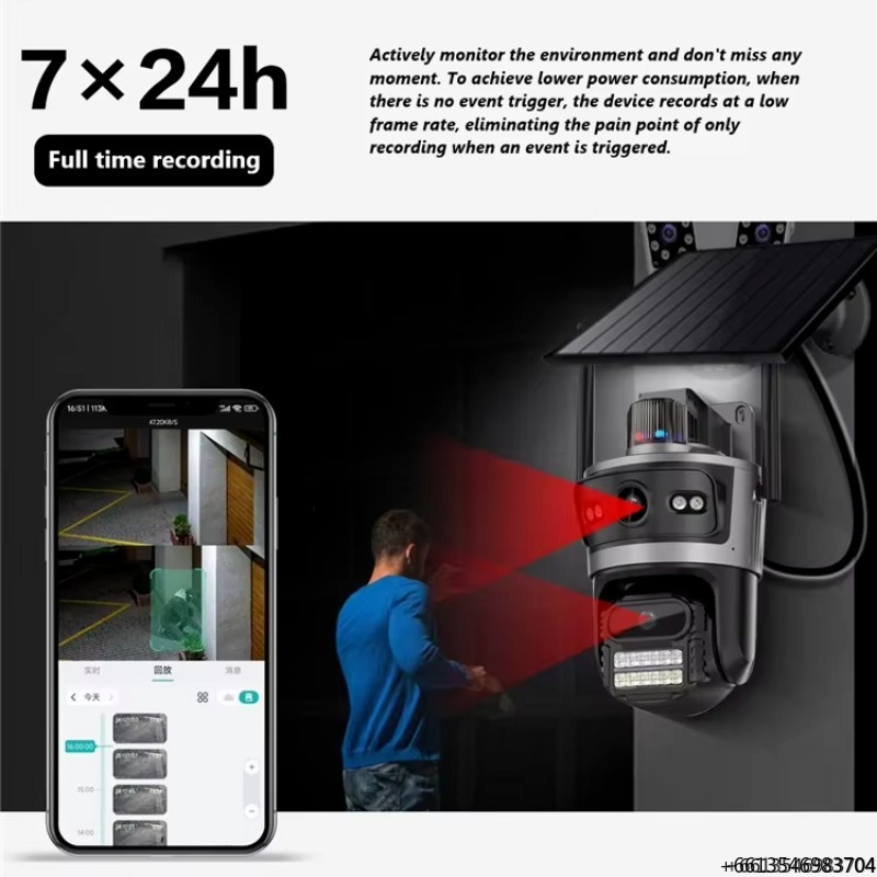 Caméra de surveillance solaire - Smart Home Cctv avis et prix