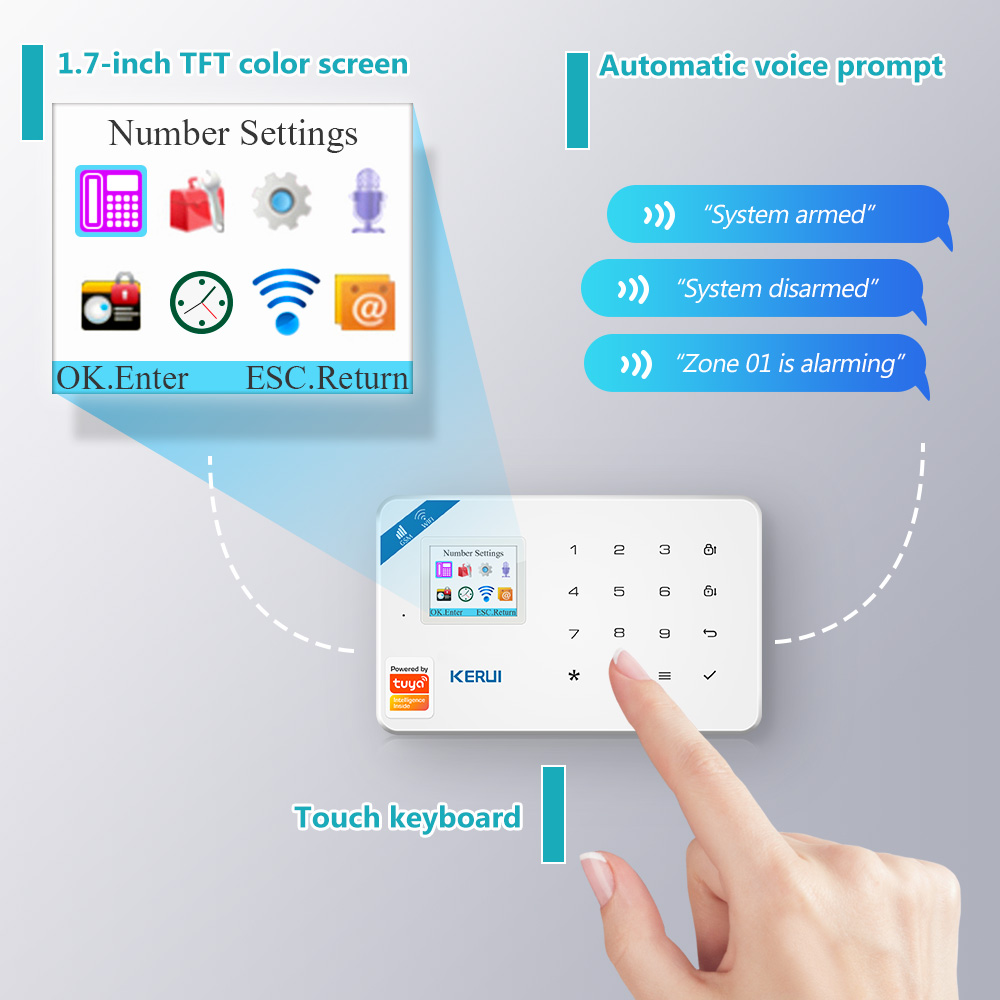 KERUI W181 système d'alarme sé - Smart Home Cctv avis et prix