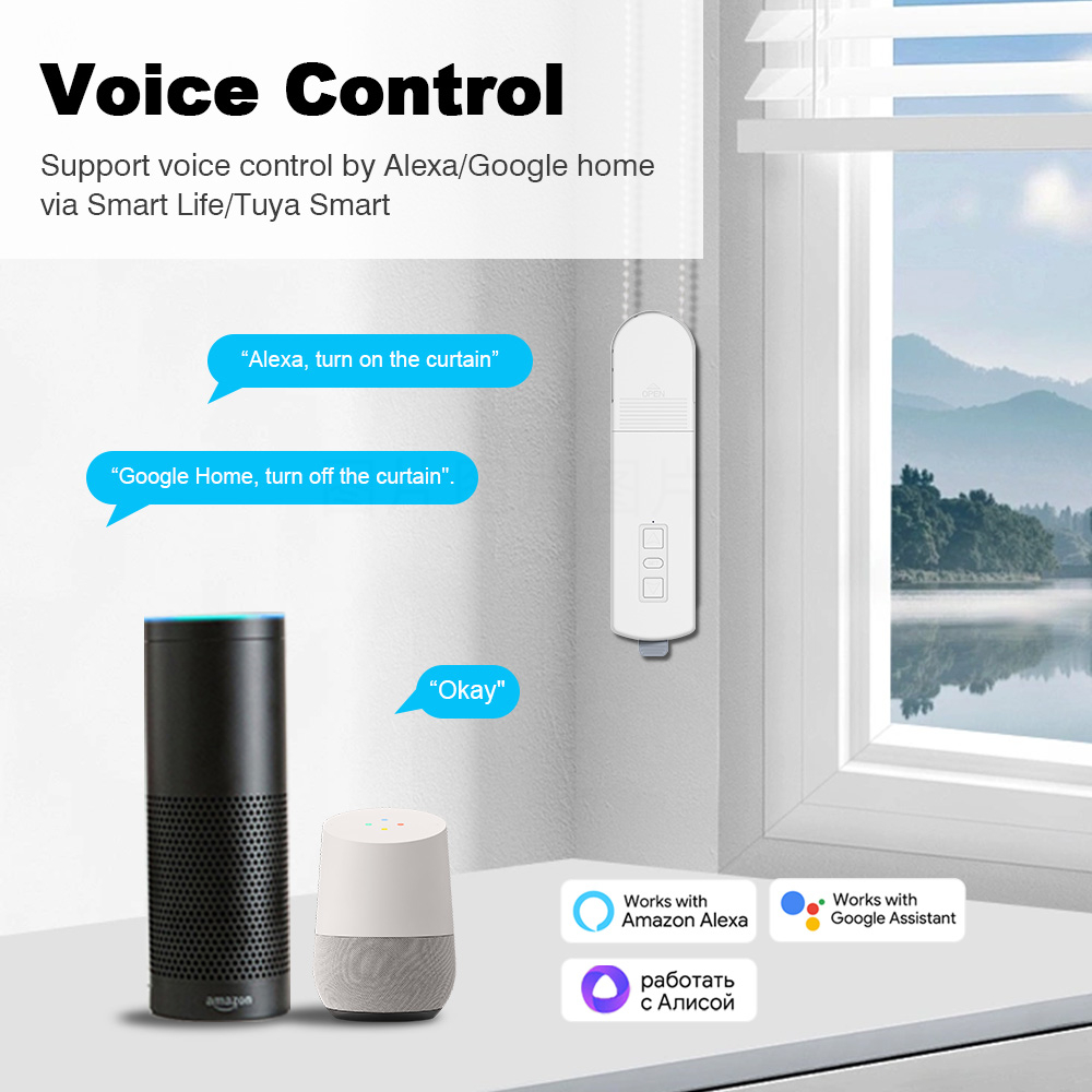 Moteur de rideau intelligent T - Smart Home Voice Assistant avis et prix