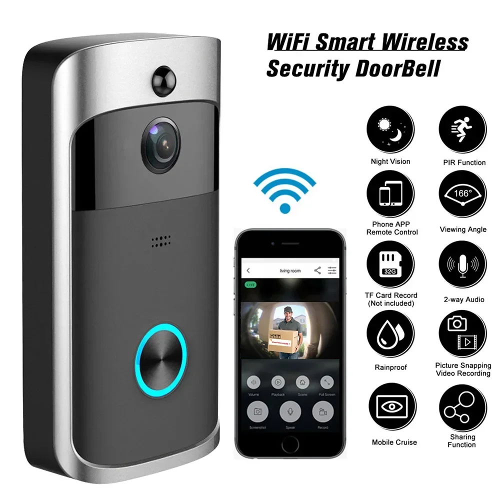 Sonnette de porte sans fil WIF - Smart Home Cctv avis et prix