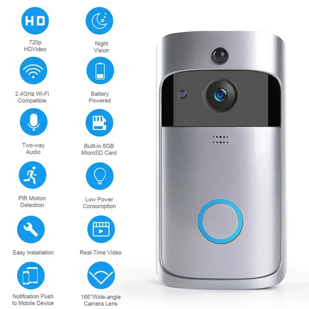 Sonnette de porte sans fil WIF - Smart Home Cctv avis et prix