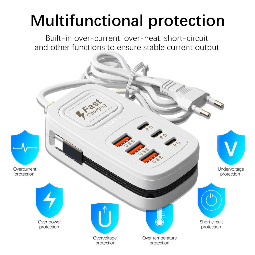 Multiprise de bureau 6 ports U - Smart Power Strip avis et prix