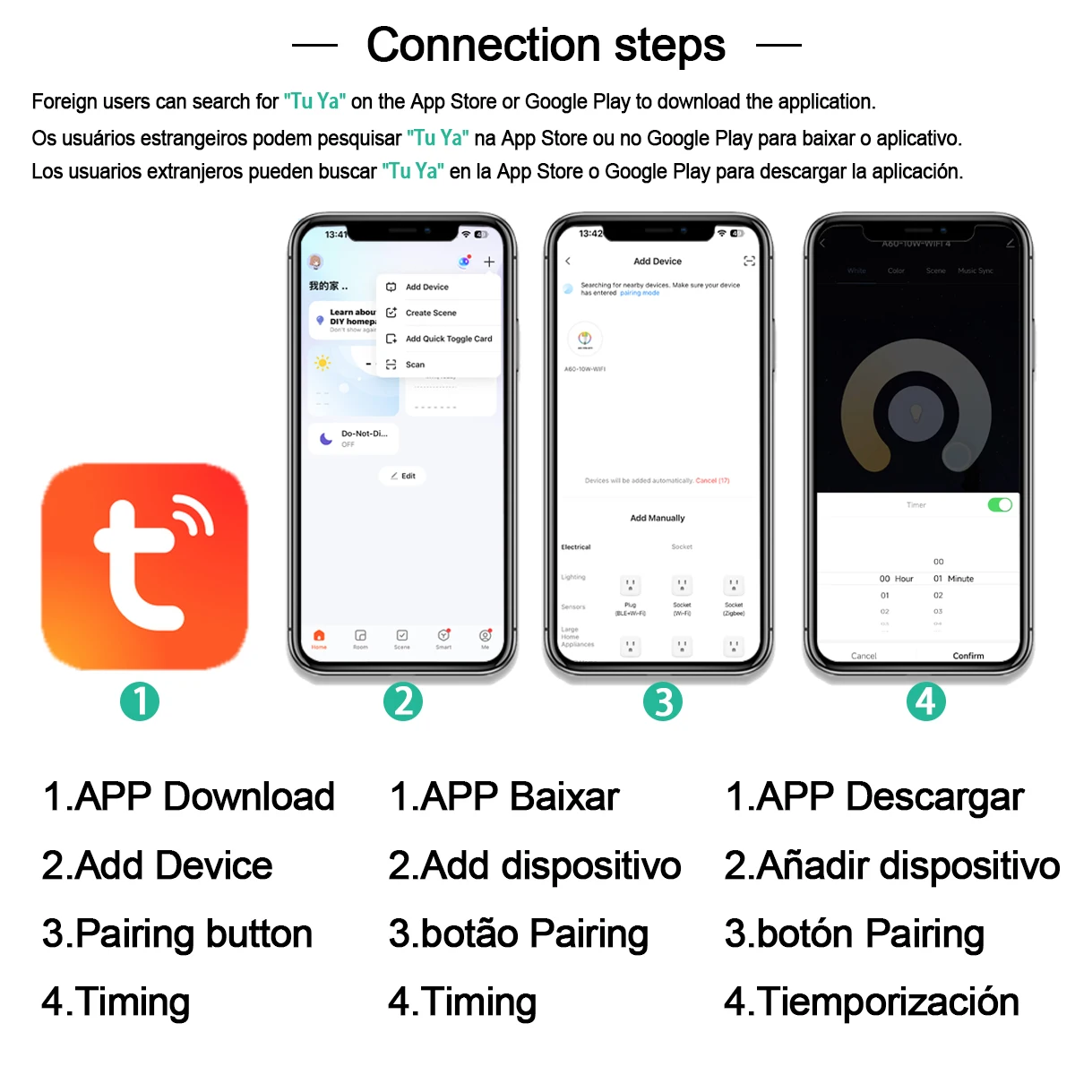 1-10 pièces LED bougie Tuya am - Smart Home Voice Assistant avis et prix
