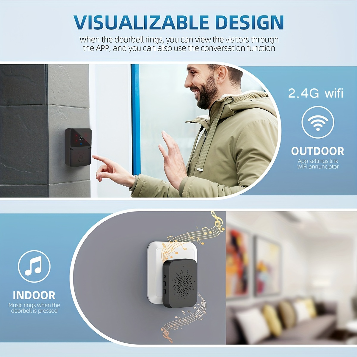 Sonnette vidéo intelligente sa - Smart Home Cctv avis et prix